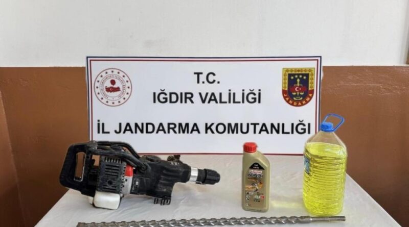 Iğdır’da izinsiz kazı operasyonu 1