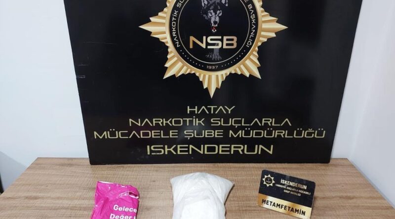 İskenderun’da 2 kilogram metamfetamin maddesi ele geçirildi 1