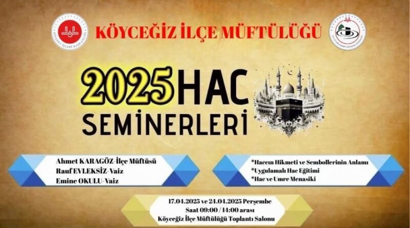 Köyceğizli hacı adaylarına eğitim semineri verilecek 1