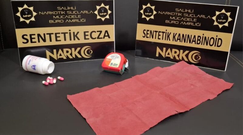 Manisa’da şüpheliden kağıda emdirilmiş uyuşturucu çıktı 1