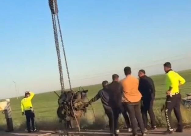 Mardin’de tır devrildi: 1 yaralı 1