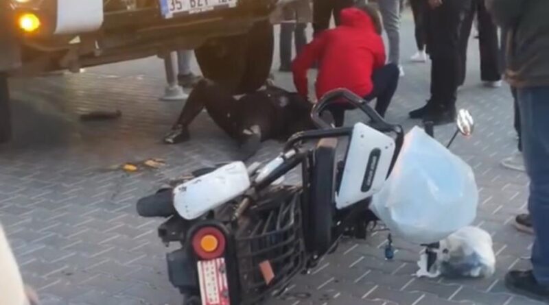 Marmaris'te elektrikli bisiklet sürücüsü kadına tır çarptı 1