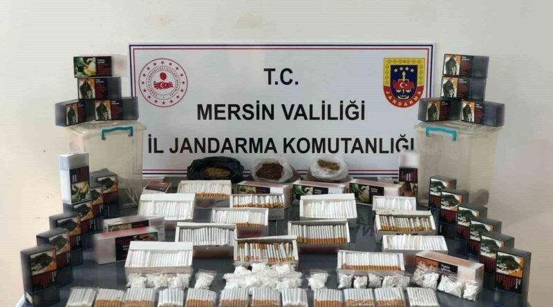 Mersin’de 7 bin 200 adet gümrük kaçağı makaron ele geçirildi 1