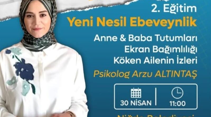 Niğde Belediyesi’nden ebeveynlere yönelik eğitim semineri 1