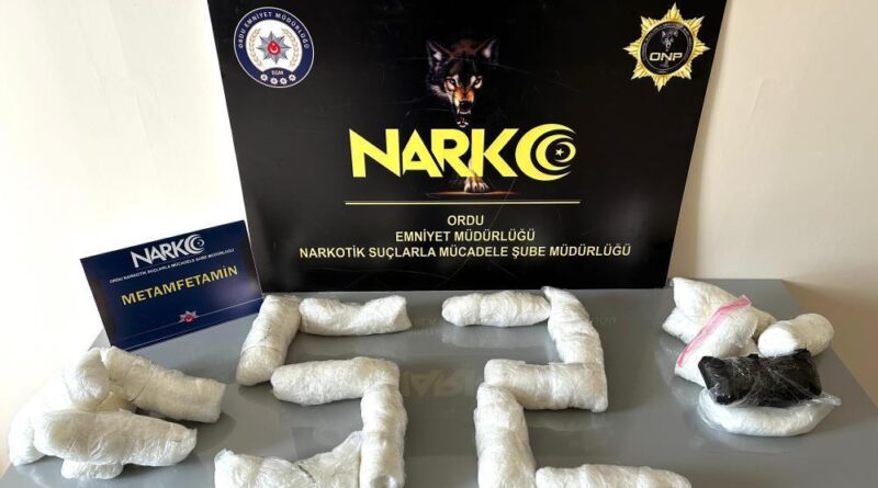 Ordu’da uyuşturucu operasyonlarında 3 tutuklama 1
