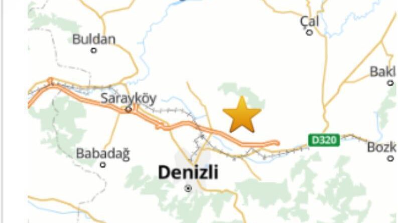 Pamukkale'de 3.9 büyüklüğünde deprem meydana geldi 1