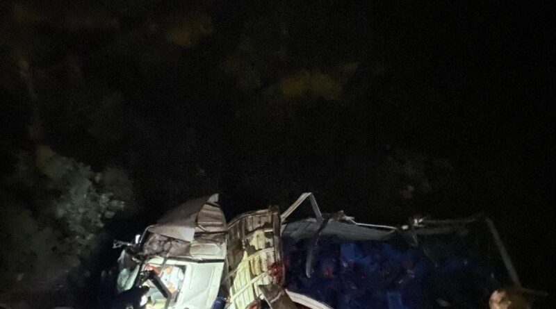 Seydikemer’de domates yüklü kamyon uçuruma yuvarlandı: 1 yaralı 1