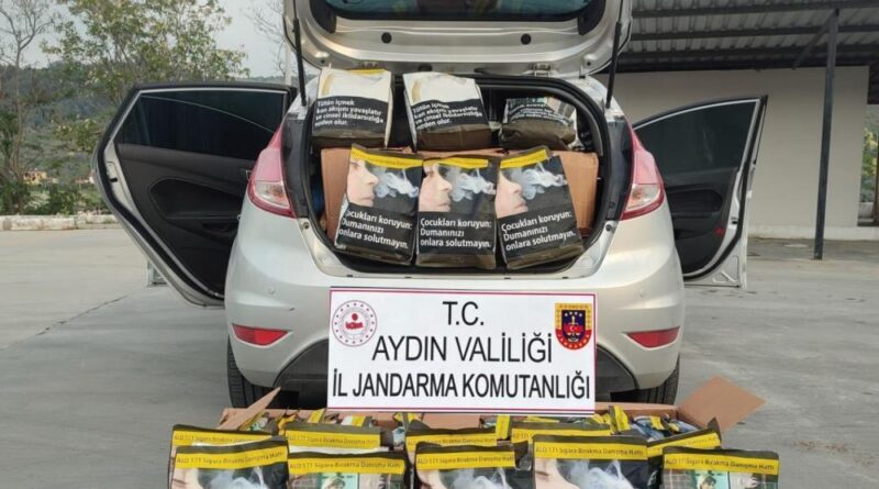 Söke’de 120 kilogram kaçak tütün ele geçirildi 1