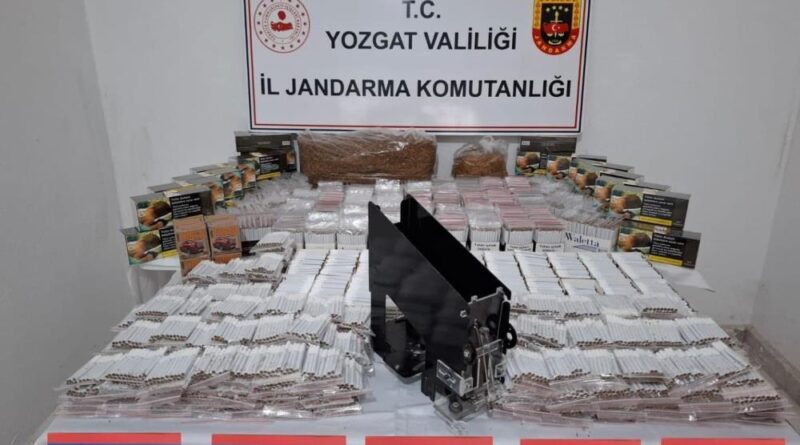Yozgat’ta 19 bin 800 makaron ele geçirildi 1