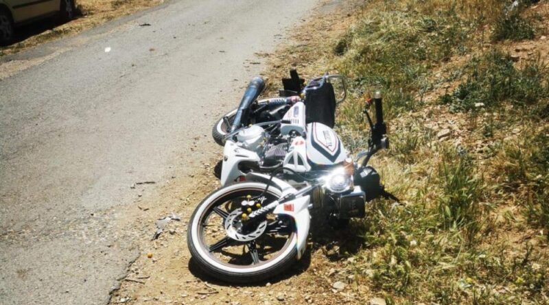 Adıyaman’da, motosiklet devrildi: 1 yaralı 1