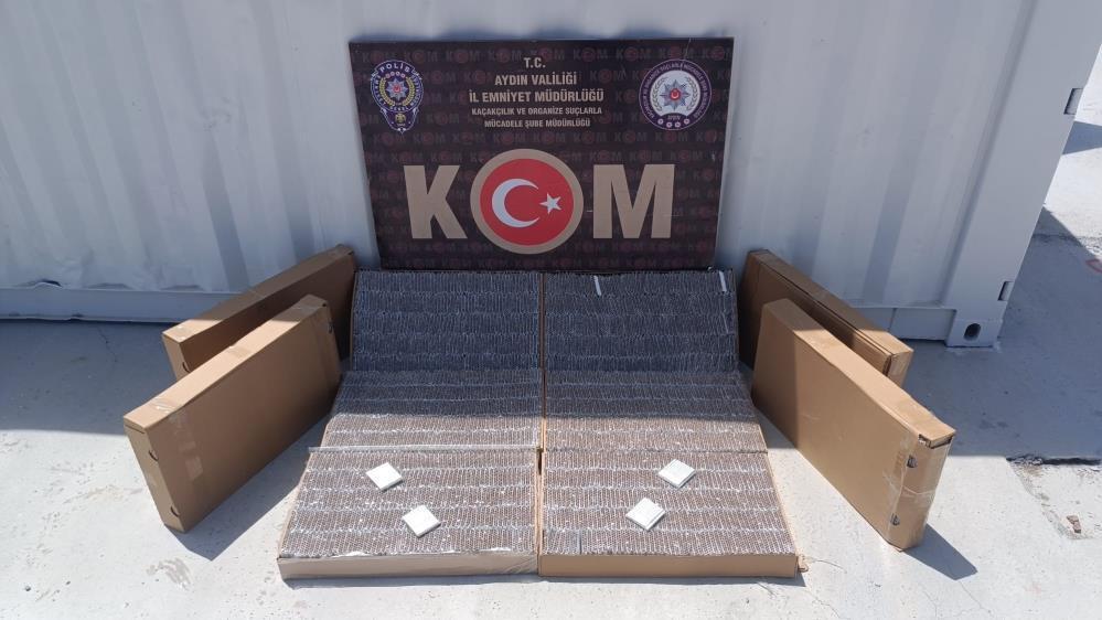Aydın’da 51 bin adet doldurulmuş makaron ele geçirildi