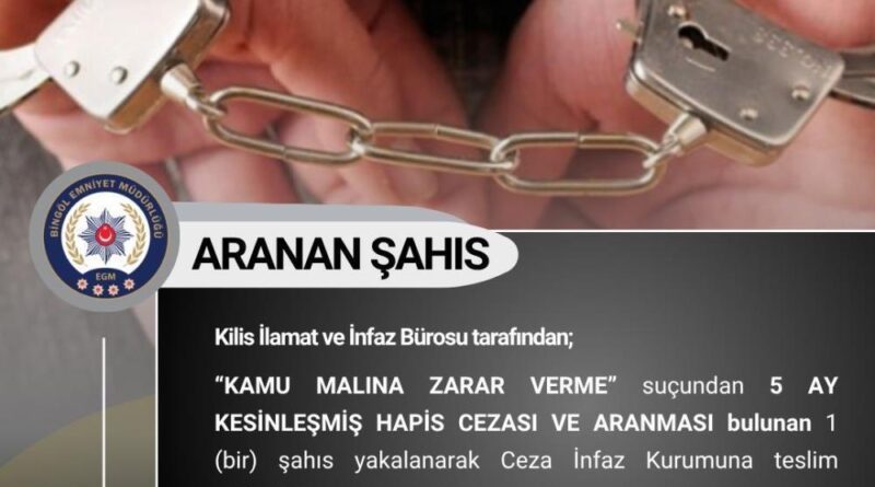 Bingöl’de aranan 6 şüpheli yakalandı 1