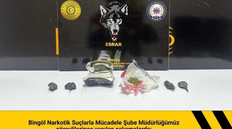 Bingöl’de uyuşturucu operasyonu 1