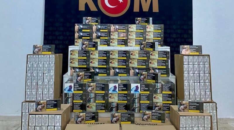 Kars’ta 130 bin boş makaron ele geçirildi 1