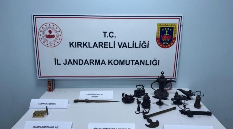 Kırklareli ve Tekirdağ'da eş zamanlı kaçak kazı operasyonu 1