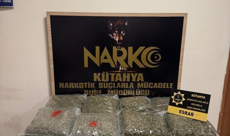 Kütahya'da uyuşturucu operasyonu, 15 kilo 840 gram esrar ele geçirildi 1