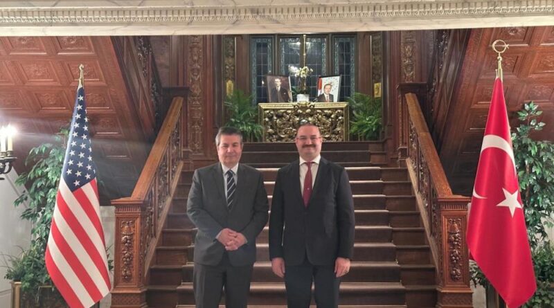 Rektör Hacımüftüoğlu’nun ABD ziyaretindeki ilk durağı Türkiye Büyükelçiliği oldu 1