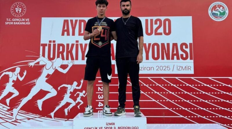 Adil Sani Konukoğlu Spor Lisesi öğrencisi Furkan Kanlı atletizmde Türkiye şampiyonu oldu 1