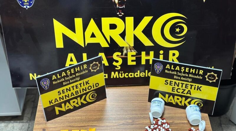 Alaşehir’de zehir taciri tutuklandı 1