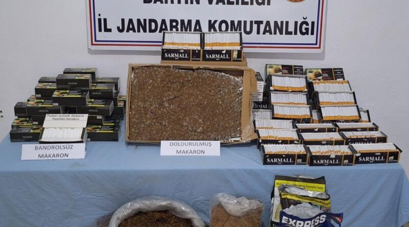 Bartın'da jandarmadan tütün operasyonu 1