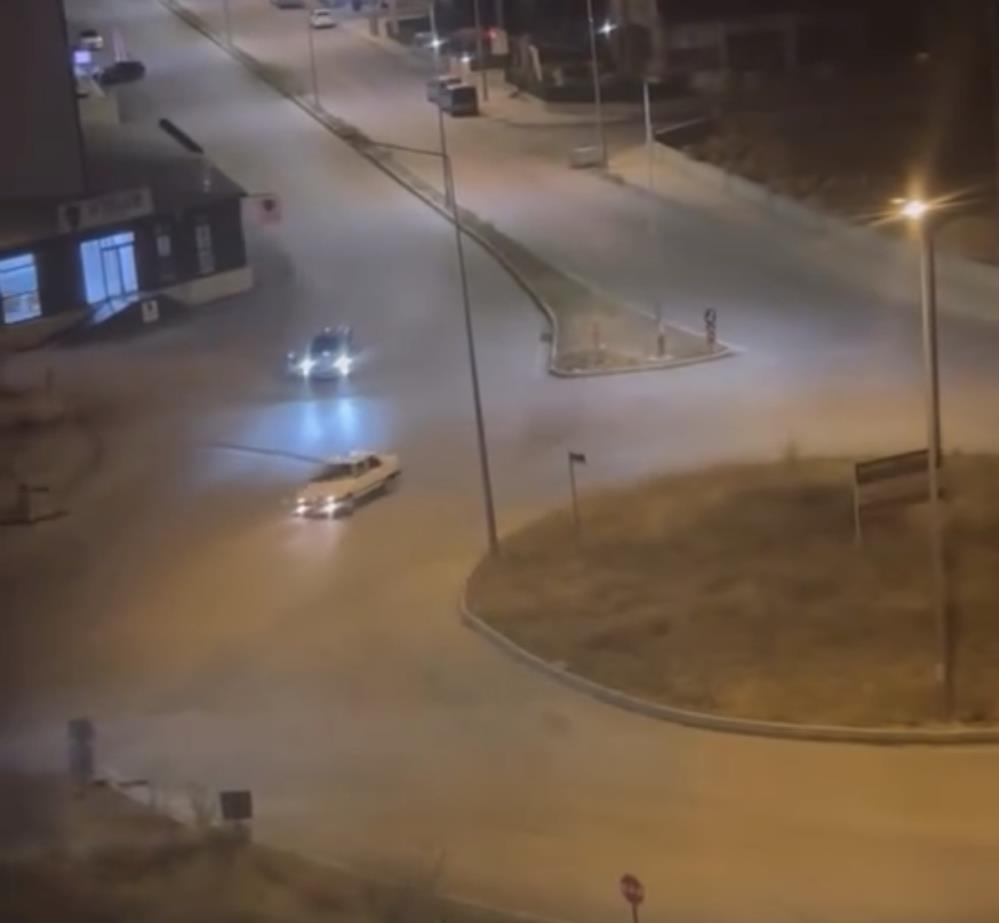 Drift atan sürücüye ceza yağdı