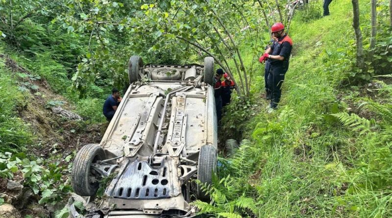 Giresun'da trafik kazası: 1 ölü, 1 yaralı 1
