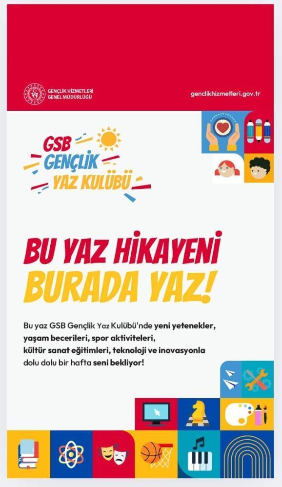 GSB gençlik yaz okulu bu yaz daha renkli başlıyor