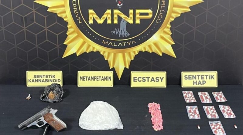 Malatya’da uyuşturucu operasyonu: 4 gözaltı 1