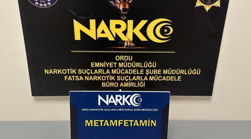 Ordu’da uyuşturucu operasyonlarında 1 tutuklama 1