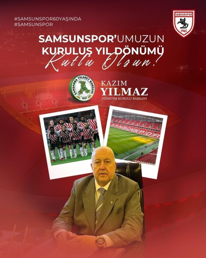 Samsunspor’un 60. yılına anlamlı kutlama: “Şehrimizin ortak değeri”