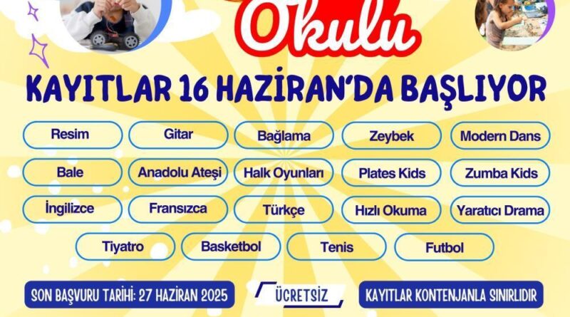 Söke Belediyesi yaz okulu kayıtları başlıyor 1