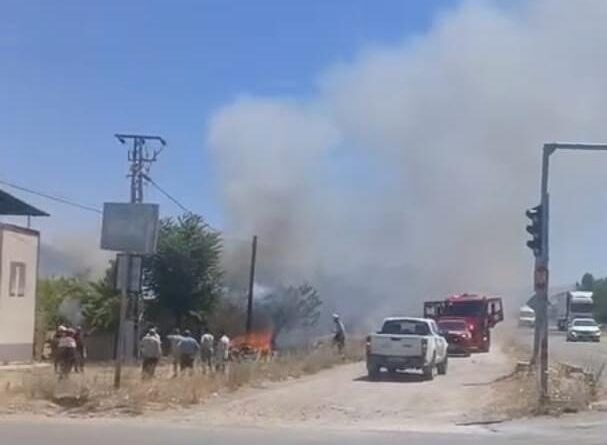 Yeşilyurt’ta korkutan bahçe yangını 1