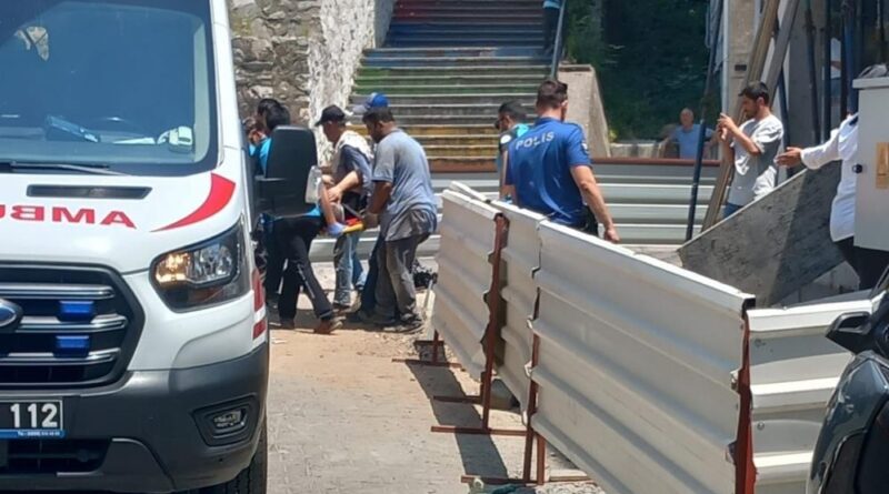Yüksekten düşen işçi yaraladı 1