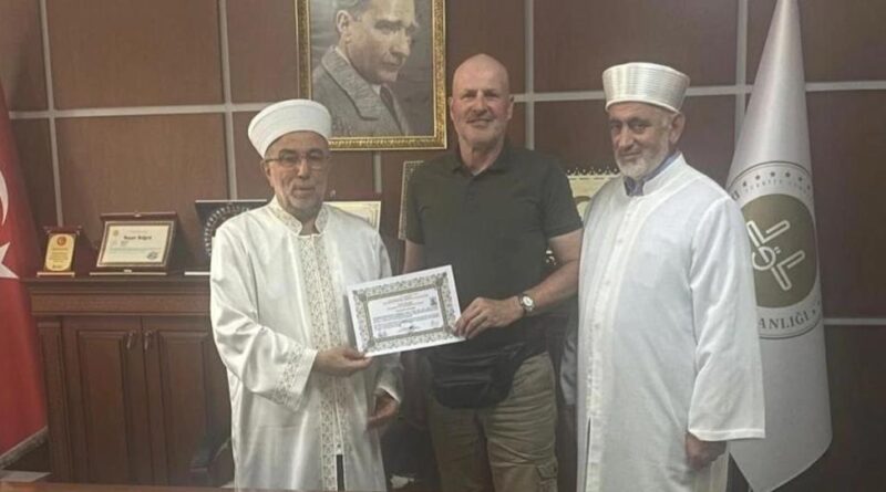 Alman Harald ihtida töreni ile Müslüman oldu 1