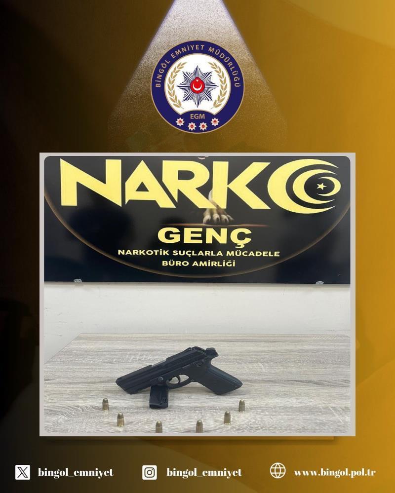 Bingöl’de ruhsatsız silah ele geçirildi