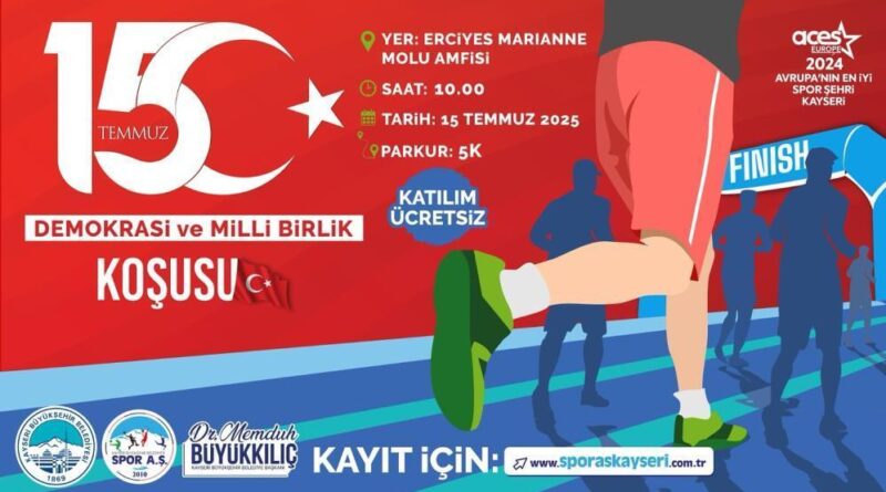 Büyükşehir Spor AŞ'den demokrasi içim anlamlı koşu 1