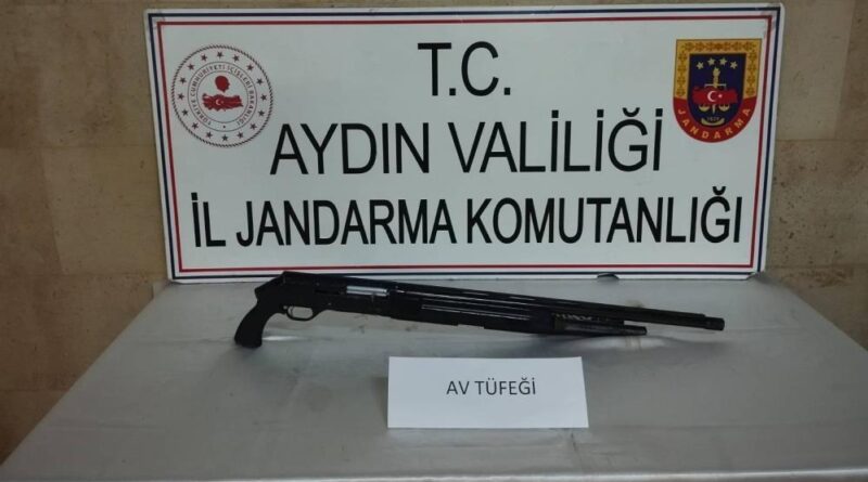 Germencik’te ruhsatsız av tüfeği ele geçirildi 1