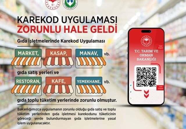 Gıda işletmelerinde karekod uygulaması zorunlu oldu 1