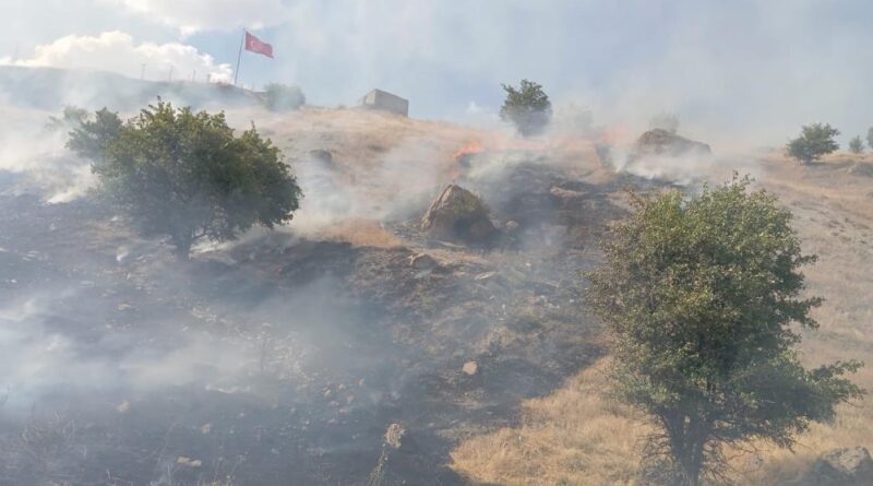 Hakkari'de çıkan yangınlara müdahale edildi 1