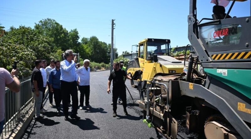 İçmeler caddesinde 2 bin 500 ton asfalt kullanıldı 1