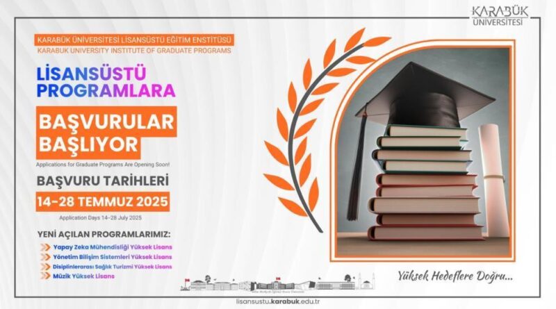 KBÜ'de lisansüstü programlara başvurular 14 Temmuz'da başlayacak 1