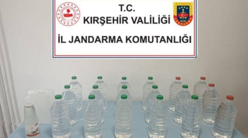 Kırşehir'de kaçak alkol operasyonu 1