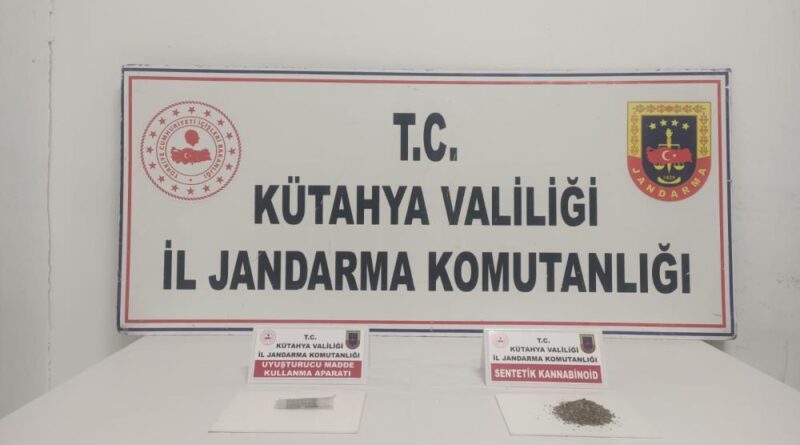 Kütahya’da jandarmadan uyuşturucu operasyonu 1