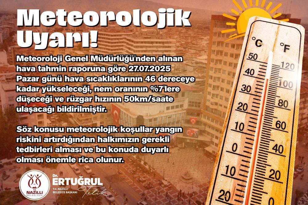 Nazilli Belediyesi vatandaşları uyardı: “Dikkatli ve duyarlı olalım”