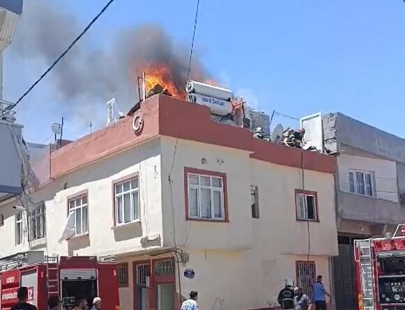 Nizip'te odunluk yangını paniğe neden oldu 1