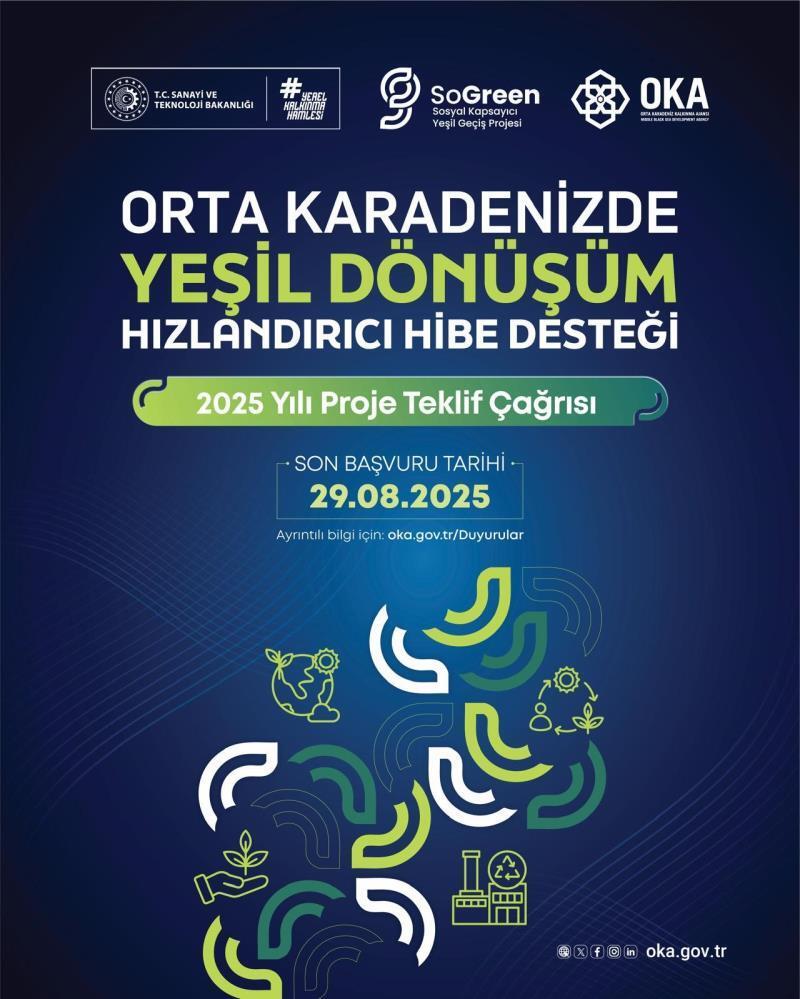 “Orta Karadeniz’de Yeşil Dönüşüm” Hızlandırıcı Hibe Desteği Programı ilan edildi