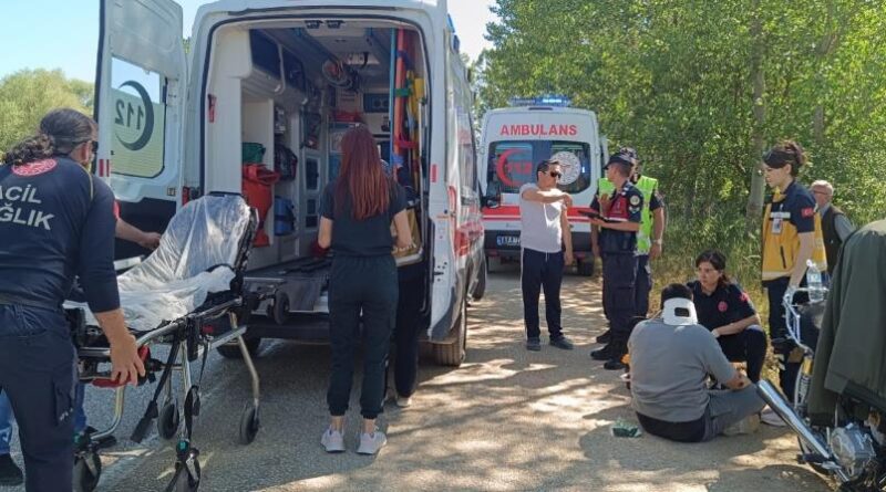 Pazaryeri'nde motosiklet kazası: 1 yaralı 1