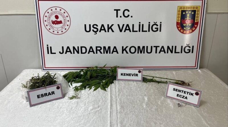 Uşak’ta jandarma ekiplerince uyuşturucu operasyonu 1