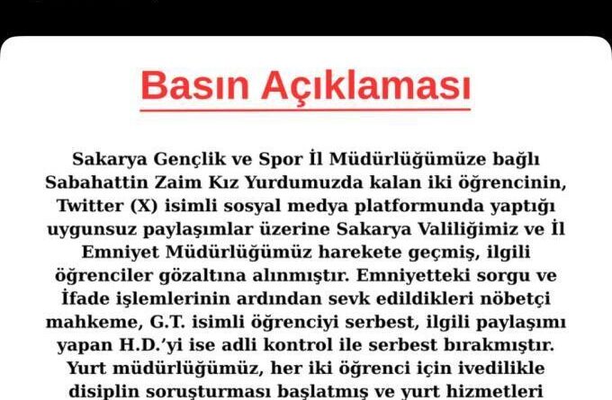 Yurtta pornografik film açıp sosyal medyada paylaşan 2 kız yurttan uzaklaştırıldı 1