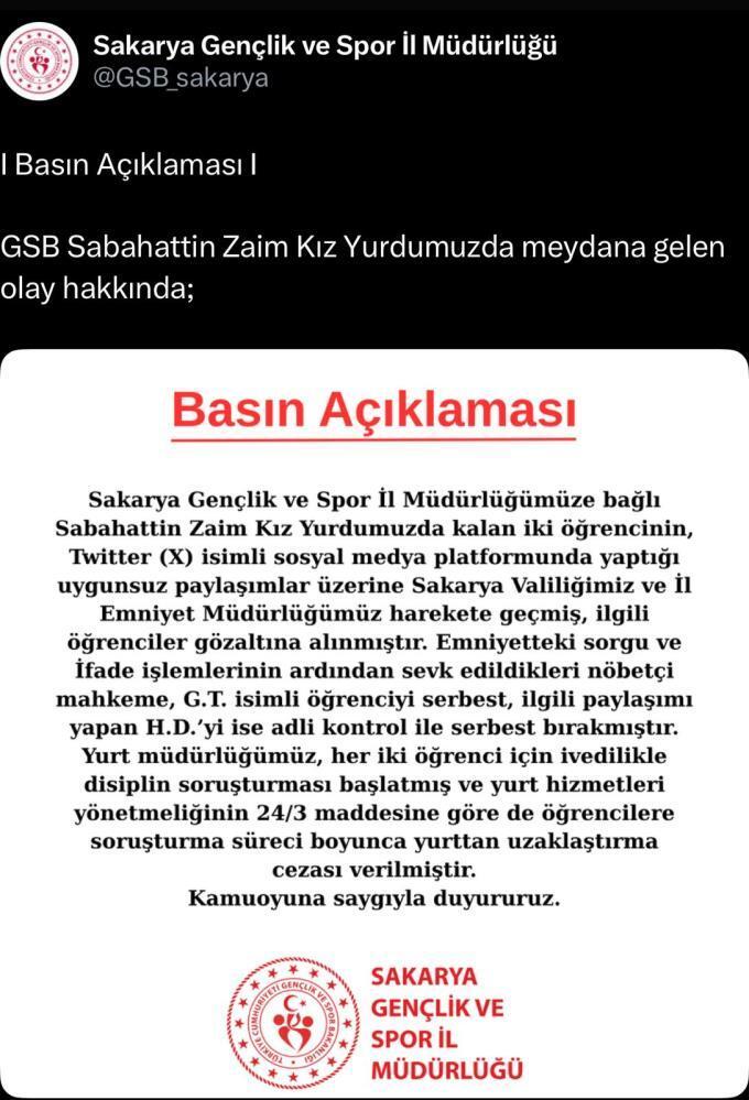 Yurtta pornografik film açıp sosyal medyada paylaşan 2 kız yurttan uzaklaştırıldı